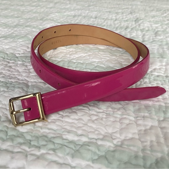 J. Crew Accessories - LAST CHANCE J. Crew Pink Leather Belt